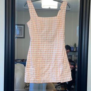 Checkered mini dress
